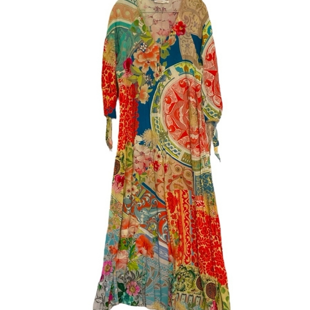 Johnny Was Boho Maxi Cover Up Dress
